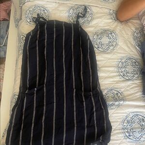 Billabong Black and White Striped Top